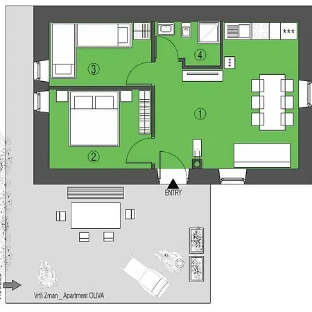 Stone House Vrtli Apartamento *